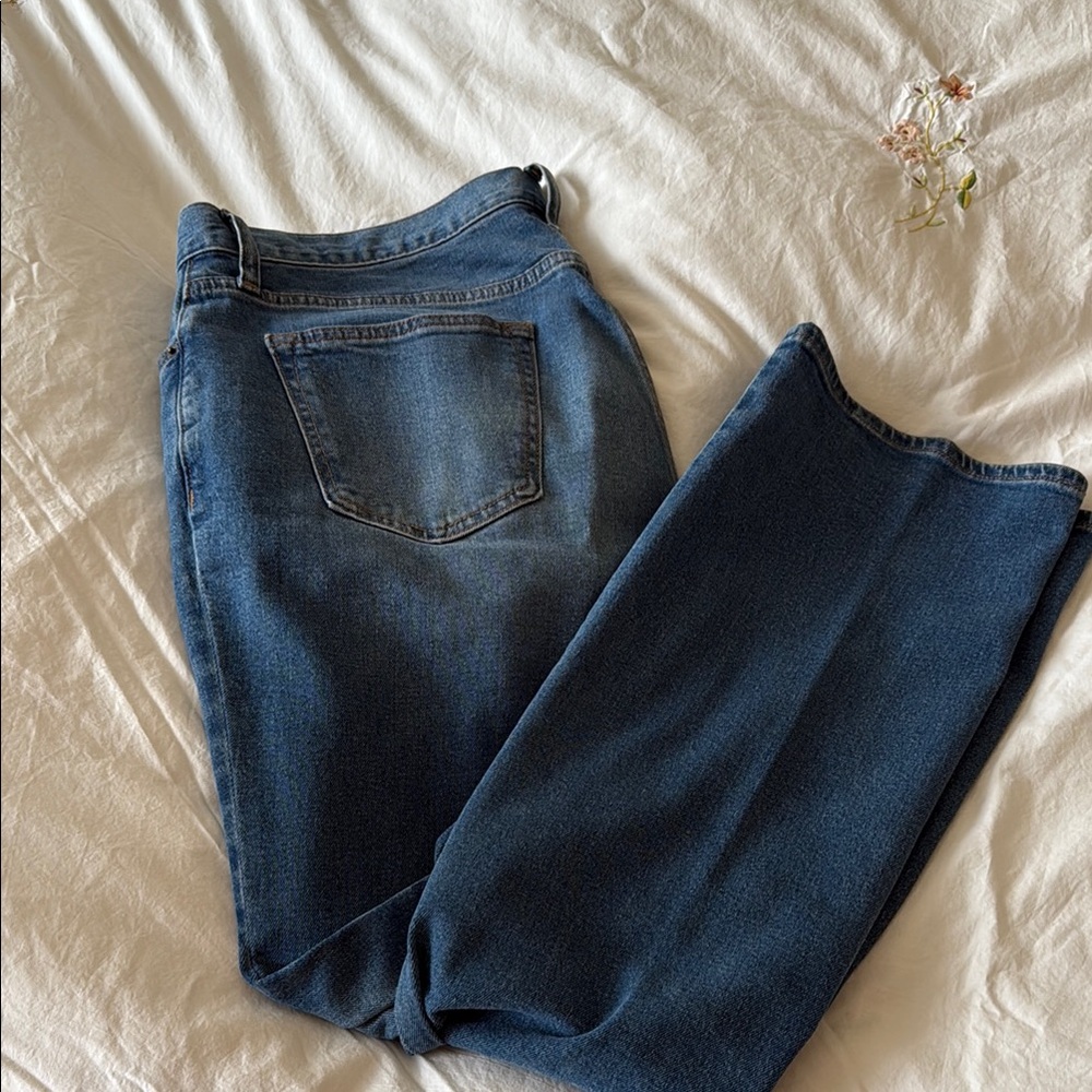 Old Navy Blue Straight Leg Jeans for men